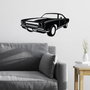 Wallity Plymouth GTX Escultura de pared metálica en Negro
